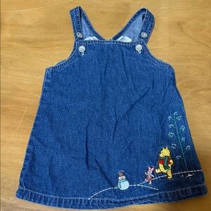Disney Blue Denim Dress with Winnie the Pooh